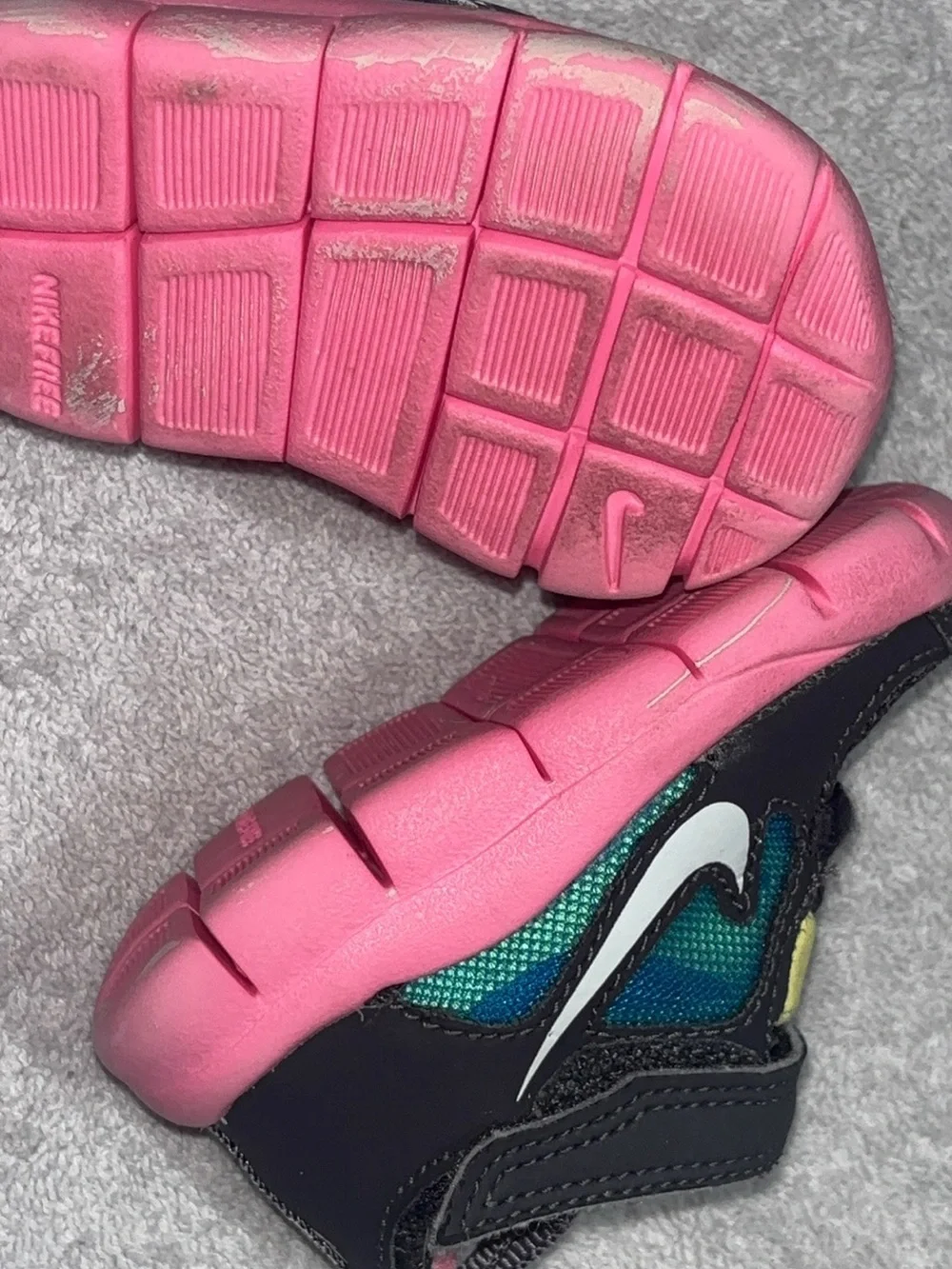 Nike Navy, Pink and Teal Toddlers' Athletic Sneakers